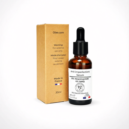 Sérum pour le visage à la niacinamide 8 % + 4 % N à l'acétylé glucosamine